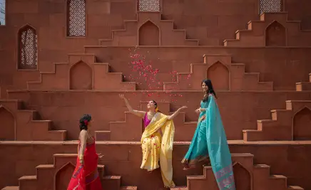 Indien Frauen Gewänder